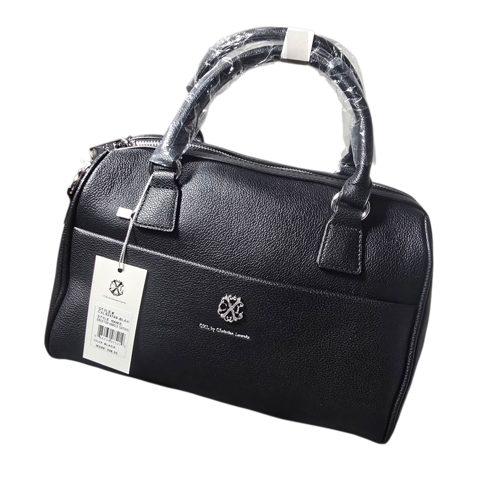 Christian Lacroix CXL Black Brice Top Handle Satchel Handbag NWT